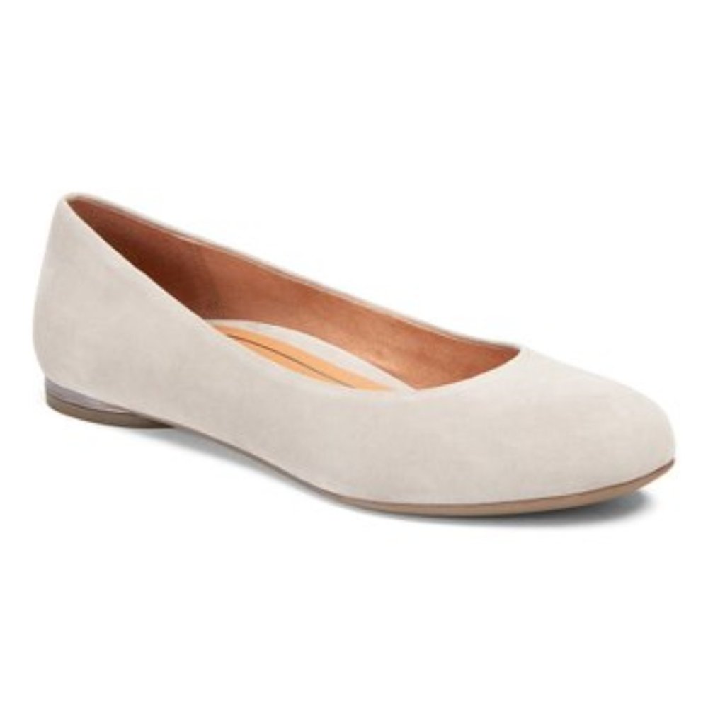 COPY - Vionic Dark Taupe Hannah Suede Ballet Flat 7